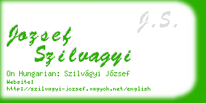 jozsef szilvagyi business card
